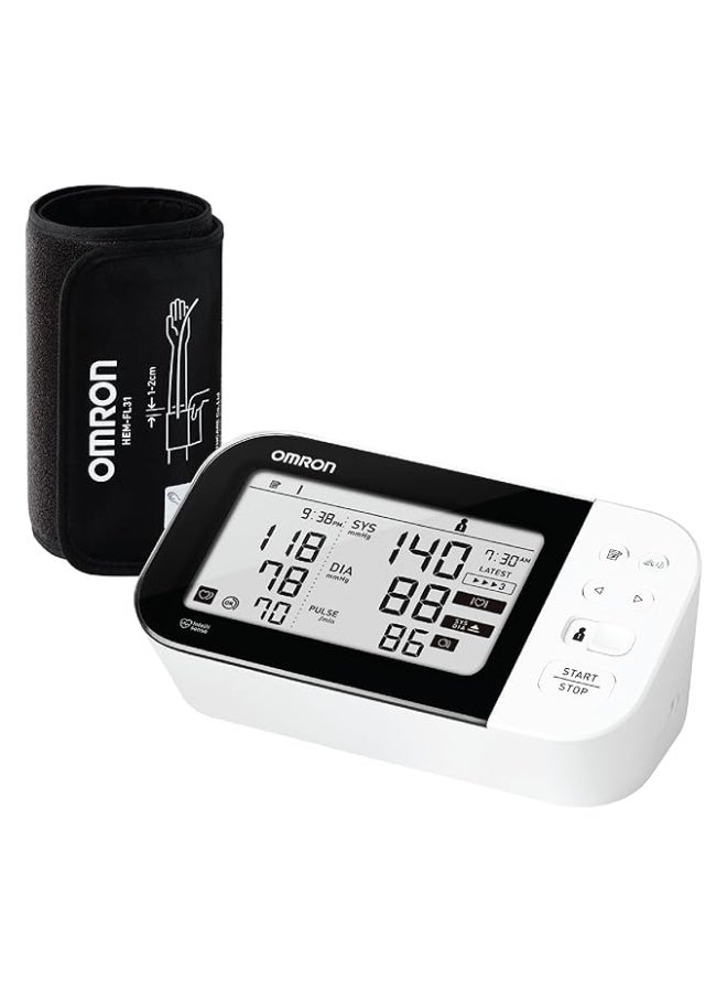 Omron HEM 7361T Bluetooth Blood Pressure Monitor with Cuff Wrapping Guide, Hypertension Indicator, Japanese Technology, Intellisense Technology, and Most Recommended Brand by Doctors for Accurate Measurement - Image 4